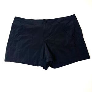 Athleta 4" Shorts Women's Plus Size 14 Black Lightweight Hiking Outdoor Gorpcore